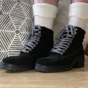 Striped Laced Steve Madden Chunky Boots